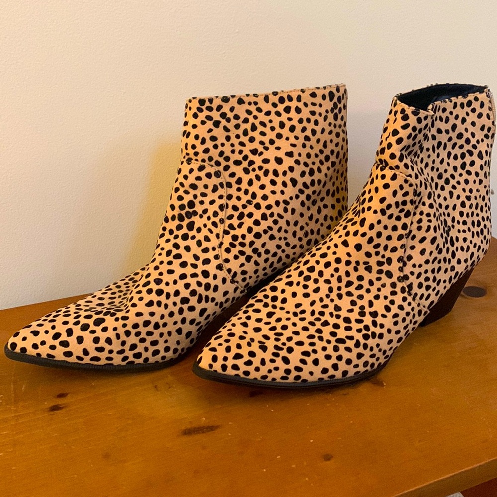 - Nwob Leopard Print Booties Size 10 - image 2